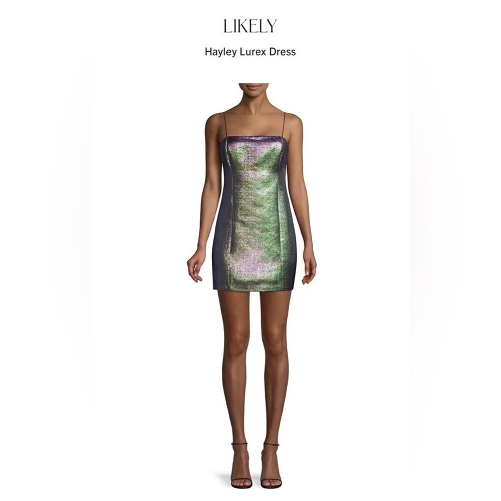 Likely Hayley Lurex dress